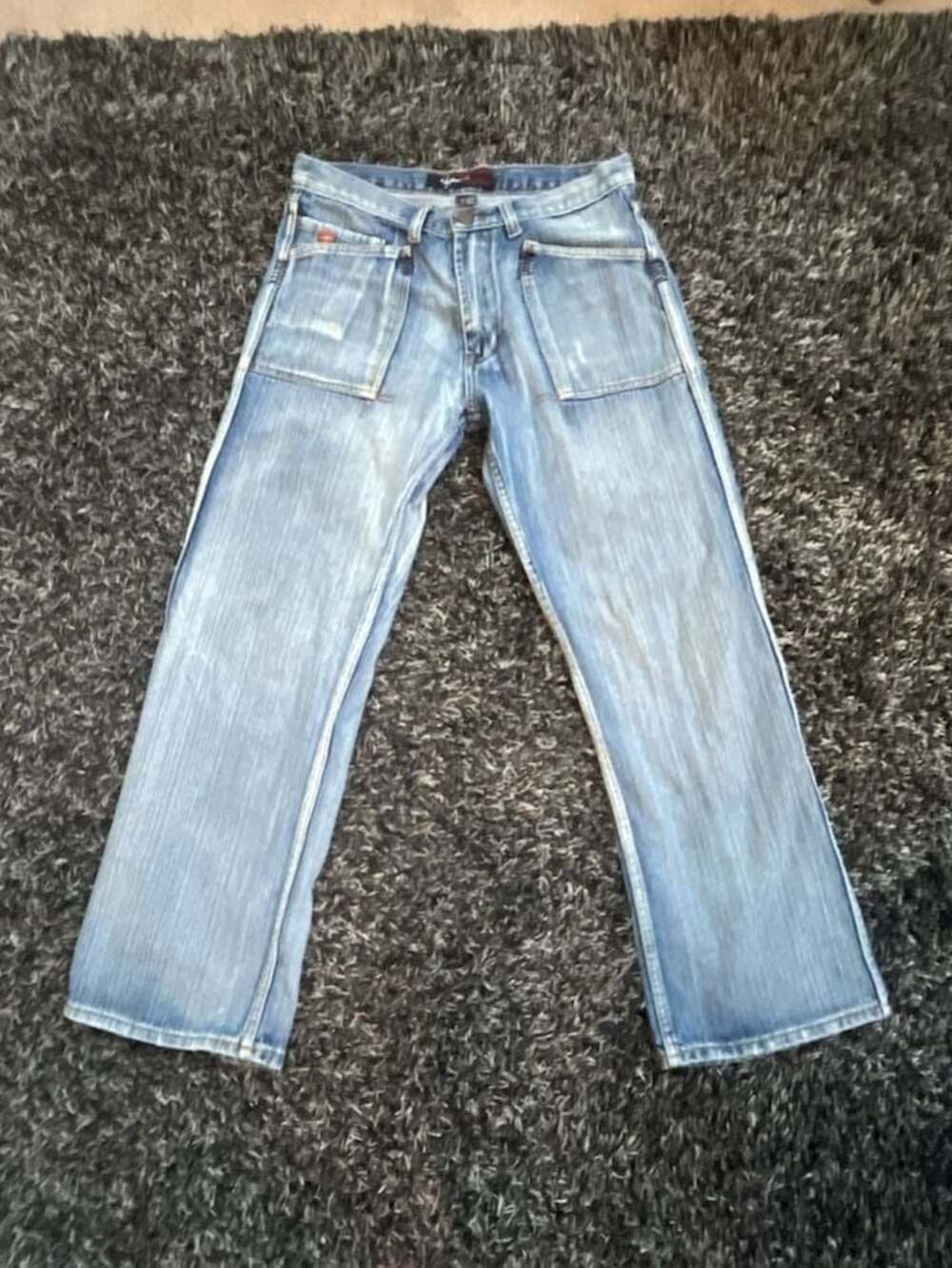 NBN Gear The New Generation Vintage 2000s Distressed Denim Jeans Size 32x30